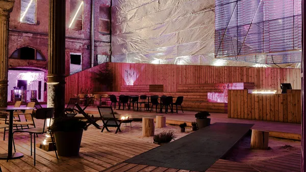 Pop-up bar in an abandoned Russian castle | THIRD PLACE