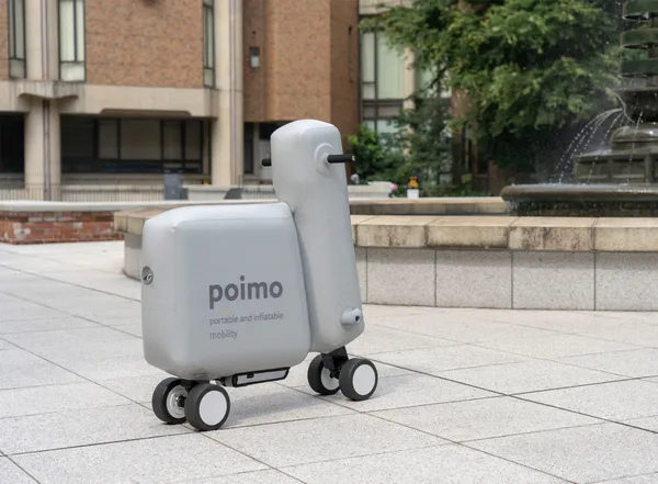 Inflatable electric scooter