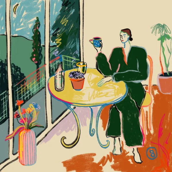 A Russian-Israeli-Bulgarian graphic artist in Budapest