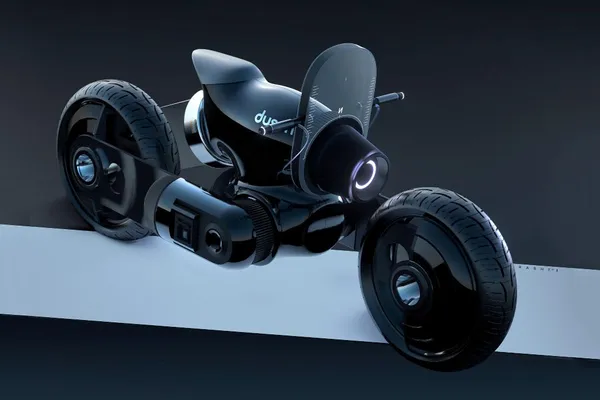 Vacuum-inspired motorcycle