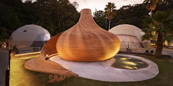 Sauna in a seashell