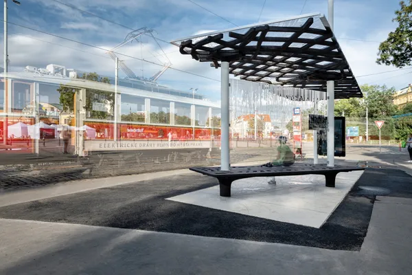 3D-s nyomtatóval készült villamosmegálló Prágában
