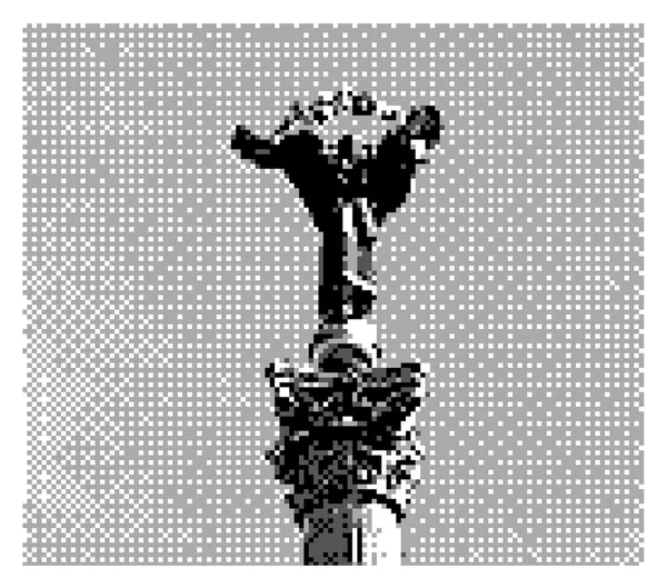 This is what Kyiv looks like captured on a Game Boy